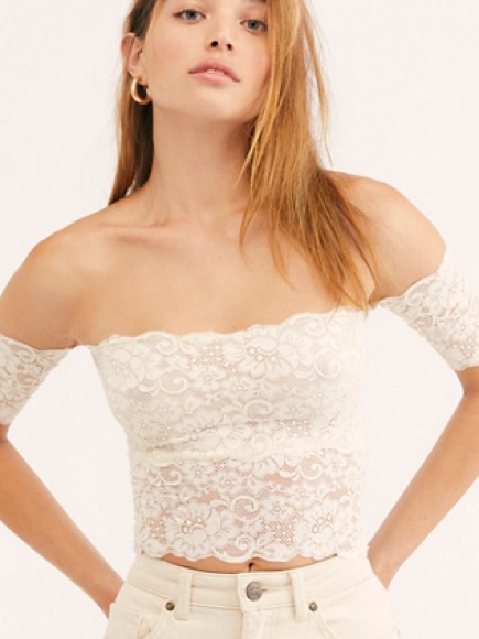 Free People Can’t Stop Crop Top In Cream